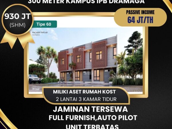 Dijual Rumah Kost Dekat Kampus IPB Dramaga