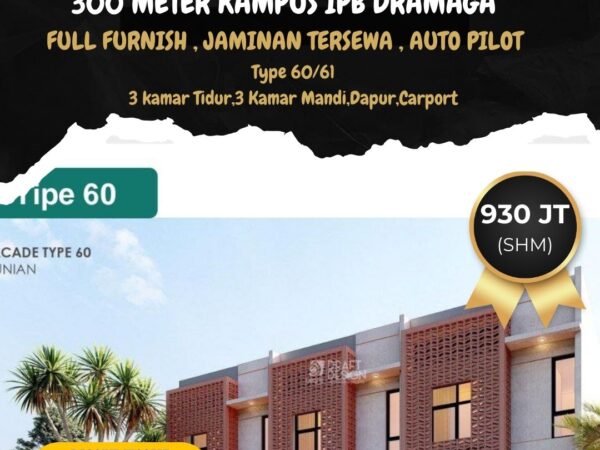 Dijual Rumah Kos Dekat Kampus IPB Dramaga